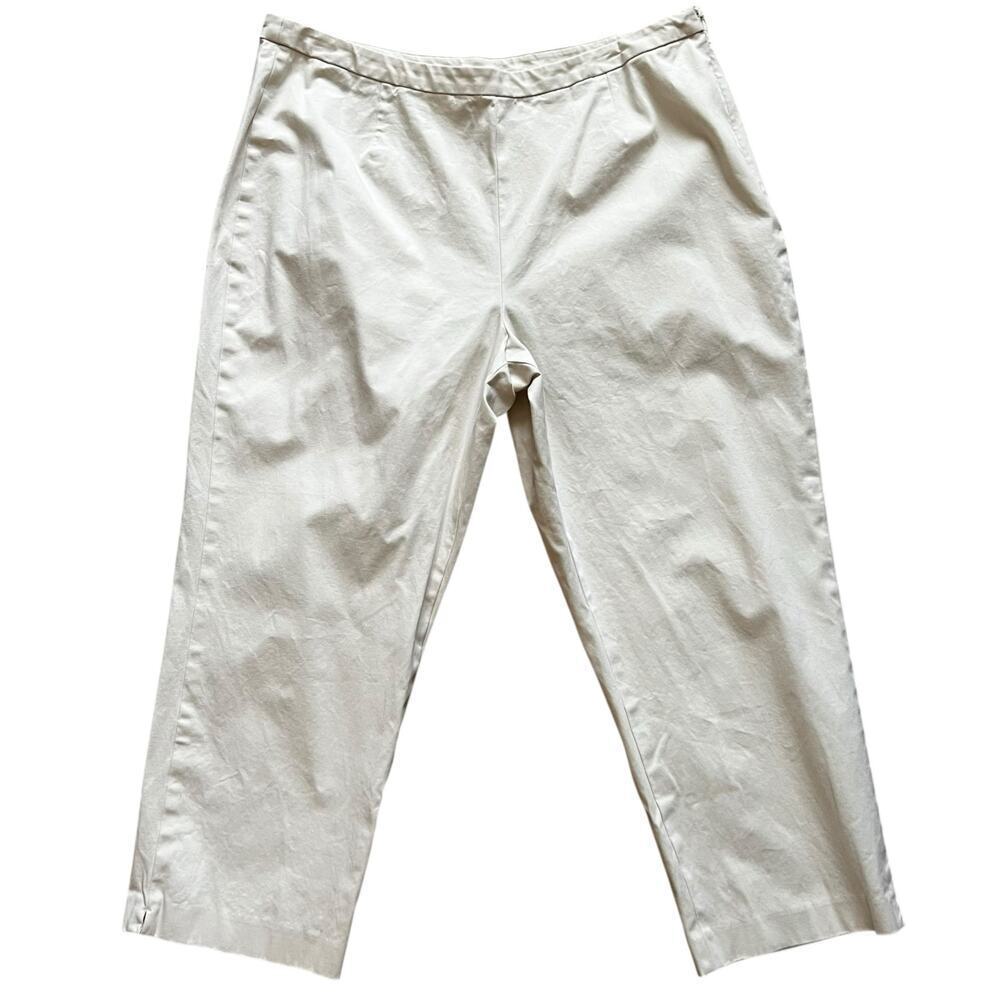 J.Jill Stretch Women's Plus Size Career Work Pants Cream Size 18‎